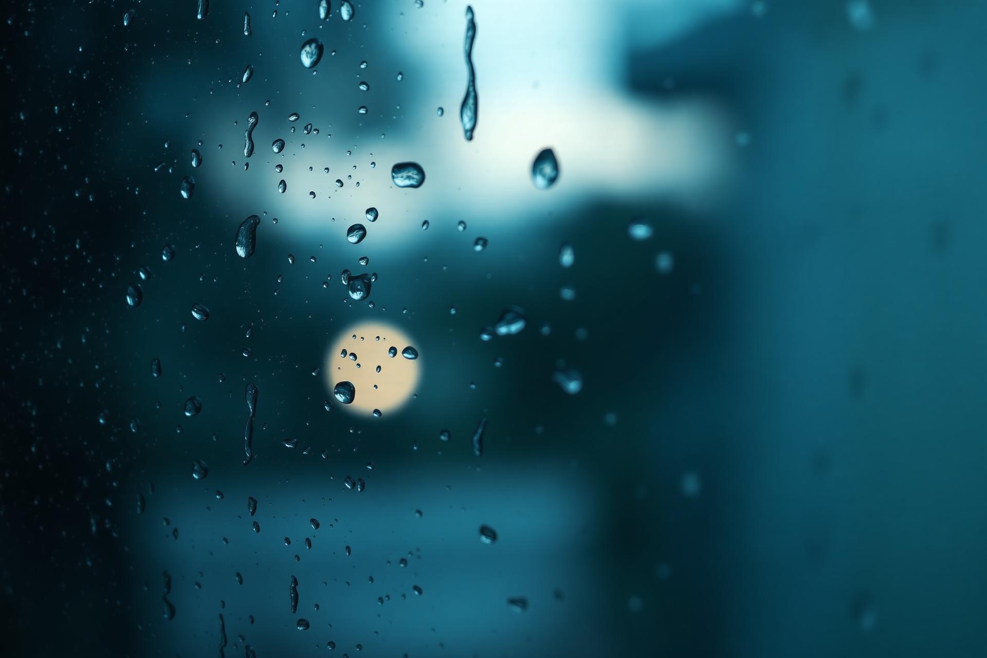Rain on glass